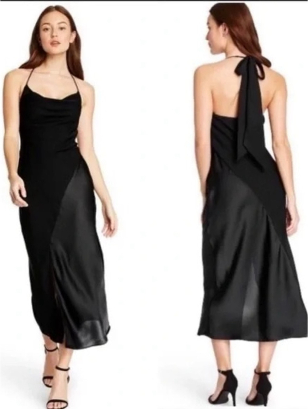 Cushnie + Target Slip Dress with Long Behind the Neck Tie Size 14